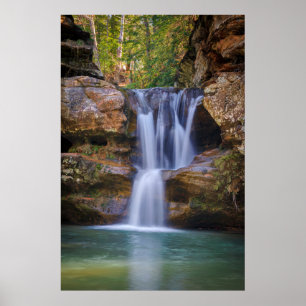 Waterval   Cedar-Herfsten, Ohio Poster