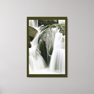 WATERVAL DETAIL IN SEPIA CANVAS AFDRUK