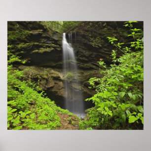 Waterval die in een zinkgat valt, Whiteoak Sink, Poster