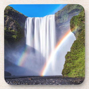 Waterval en regenboog drankjes onderzetter