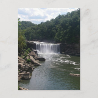 Waterval en rivier briefkaart