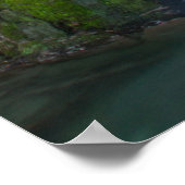 Waterval- en Rocks Poster-papier (matte) Poster (Hoek)