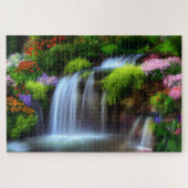 Waterval & Flowers Jigzaag Puzzle Legpuzzel (Horizontaal)