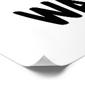 Waterval Funny Water Pun Poster (Hoek)