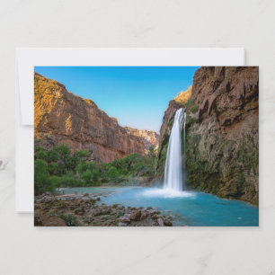 Waterval   Havasu-Herfsten op Sunset Bedankkaart