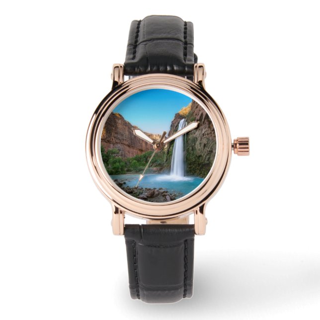 Waterval | Havasu-Herfsten op Sunset Horloge (Voorkant)