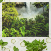 Waterval | Herfsten van San Rafael, Ecuador Theedoek (Gevouwen)