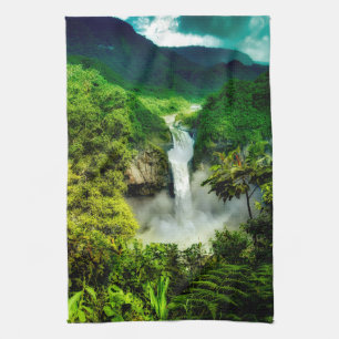 Waterval   Herfsten van San Rafael, Ecuador Theedoek
