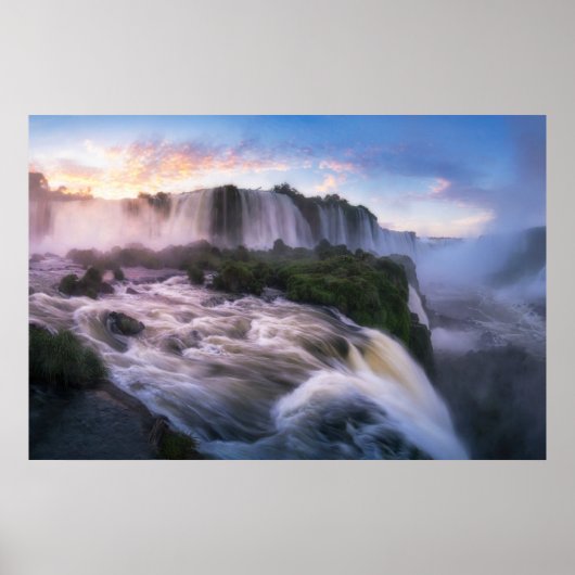 Waterval | Iguazu Waterfall in Brazilië Poster (Voorkant)