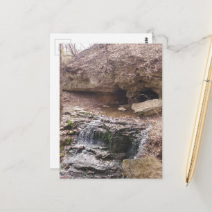 waterval in Burlington, Iowa Briefkaart