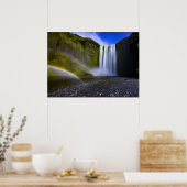 Waterval in de bergen poster (Keuken)