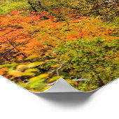 Waterval in de meren van Plitvice Poster (Hoek)