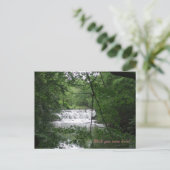 Waterval in de natuur briefkaart (Staand voorkant)