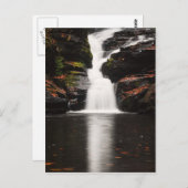 Waterval in de Poconos van Pennsylvania Briefkaart (Voorkant / Achterkant)