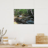 Waterval in de rivier de Pemigewasset I Poster (Keuken)