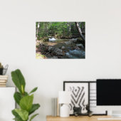 Waterval in de rivier de Pemigewasset I Poster (Thuiskantoor)