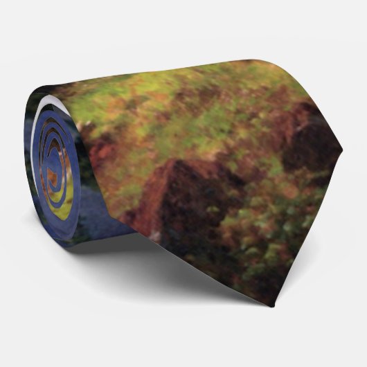 Waterval in de Rocky Mountains - Albert Bierstadt Stropdas (Opgerold)