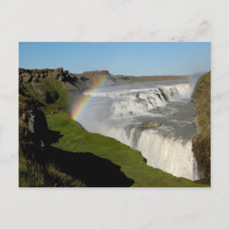 Waterval in de zomer briefkaart