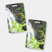 Waterval in Hell's Gate Canyon Badge (Voor- en achterkant)