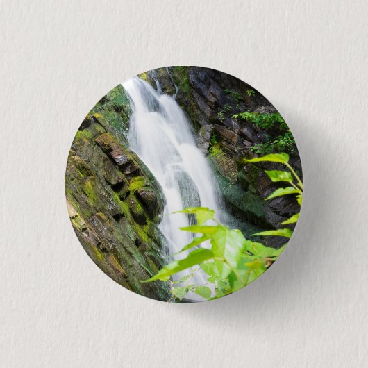 Waterval in Hell's Gate Canyon Ronde Button 3,2 Cm (Voorkant)