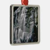 Waterval in het bos, Oregon Metalen Ornament (Rechts)