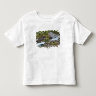 Waterval in het Canadese Rocky Mountains Kinder Shirts