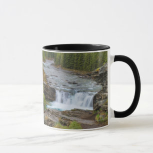Waterval in het Canadese Rocky Mountains Mok