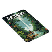 Waterval in het Costa Rica Corcovado National Park Magneet (Rechterzijde)