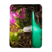 Waterval in het herfstbos magneet (Verticaal)