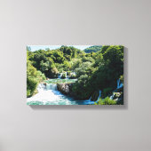 Waterval in het Nationaal Park Krka - Dalmatia, Kr Canvas Afdruk (Voorkant)