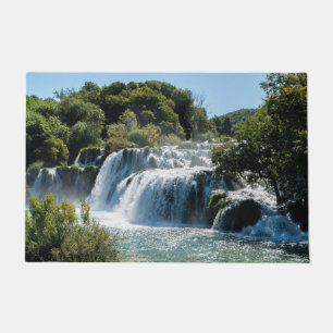 Waterval in het Nationaal Park Krka - Dalmatia, Kr Deurmat