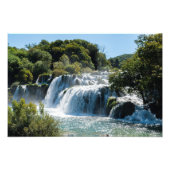 Waterval in het Nationaal Park Krka - Dalmatia, Kr Foto Afdruk (Voorkant)