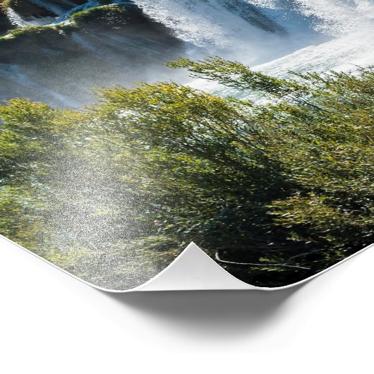 Waterval in het Nationaal Park Krka - Dalmatia, Kr Foto Afdruk (Hoek)