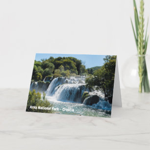 Waterval in het Nationaal Park Krka - Dalmatia, Kr Kaart