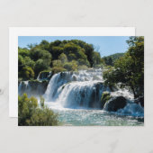 Waterval in het Nationaal Park Krka - Dalmatia, Kr Kaart (Voorkant / Achterkant)