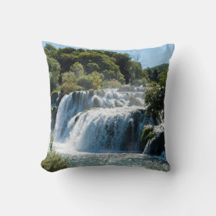 Waterval in het Nationaal Park Krka - Dalmatia, Kr Kussen