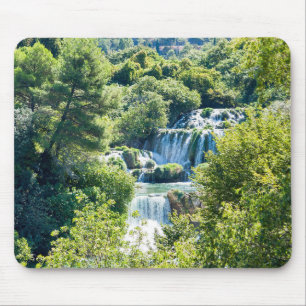 Waterval in het Nationaal Park Krka - Dalmatia, Kr Muismat