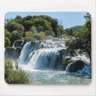 Waterval in het Nationaal Park Krka - Dalmatia, Kr Muismat