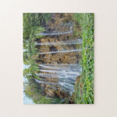 Waterval in het Nationaal Park Plitvice - Kroatië Legpuzzel (Verticaal)