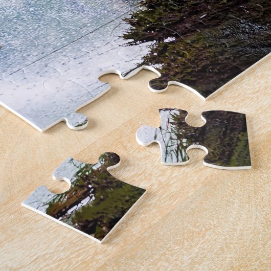 Waterval in het Nationaal Park Plitvice - Kroatië Legpuzzel (Zijkant)