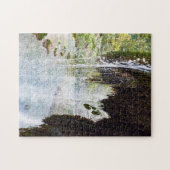 Waterval in het Nationaal Park Plitvice - Kroatië Legpuzzel (Horizontaal)