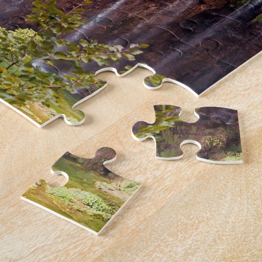 Waterval in het Nationaal Park Plitvice - Kroatië Legpuzzel (Zijkant)