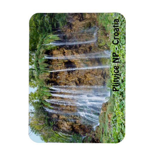 Waterval in het Nationaal Park Plitvice - Kroatië Magneet (Verticaal)
