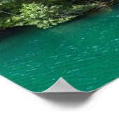 Waterval in het Nationaal Park Plitvice - Kroatië Poster (Hoek)