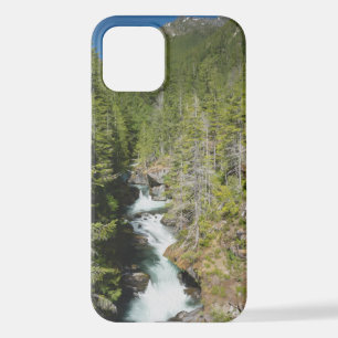 Waterval in Olympisch Nationaal Bos iPhone 12 Hoesje