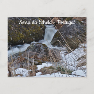 Waterval in Serra da Estrela. Portugal Briefkaart