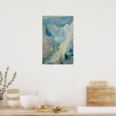Waterval in Yellowstone door Tman, kunst Poster (Keuken)