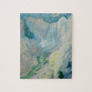 Waterval in Yellowstone door Twachtman, Vintage Ku Legpuzzel
