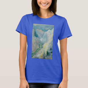 Waterval in Yellowstone door Twachtman, Vintage Ku T-shirt