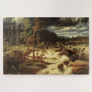 Waterval in Zweden (door Marcus Larson) Legpuzzel